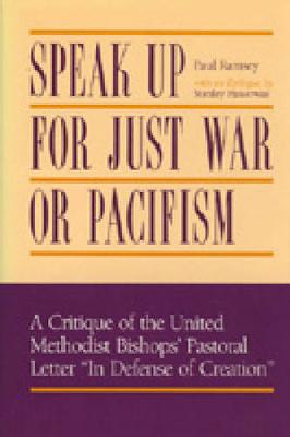 Book cover for Speak Up for Just War or Pacifism?