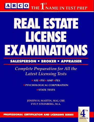 Book cover for Real Estate License Examinations/Salesperson, Broker, Appraiser
