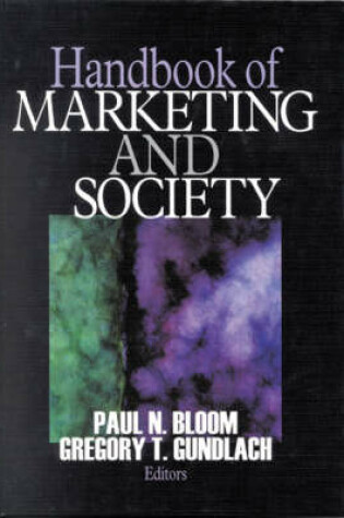 Cover of Handbook of Marketing and Society