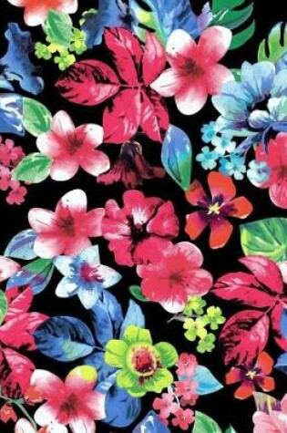 Cover of Colored Floral Painted Notebook