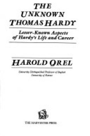 Cover of The Unknown Thomas Hardy