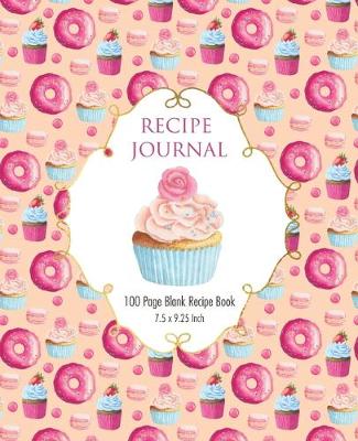 Book cover for Recipe Journal - Pink Cupcake