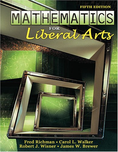 Book cover for MATHEMATICS FOR LIBERAL ARTS