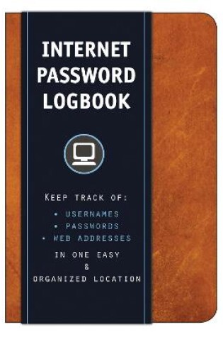 Cover of Internet Password Logbook (Cognac Leatherette)