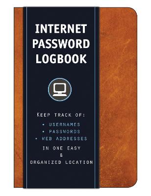 Book cover for Internet Password Logbook (Cognac Leatherette)