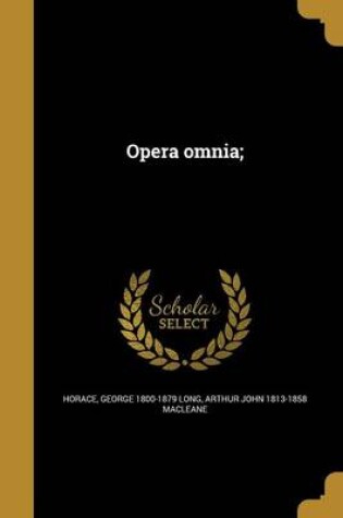 Cover of Opera Omnia;