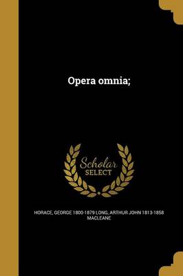 Book cover for Opera Omnia;