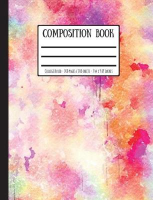 Book cover for Dripping Watercolour Paint Composition Book