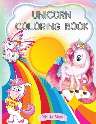 Book cover for Unicorn Coloring Book for Kids