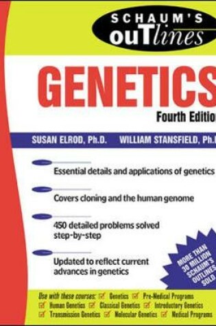 Cover of Schaum's Outline Of Genetics