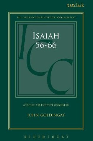 Cover of Isaiah 56-66 (ICC)