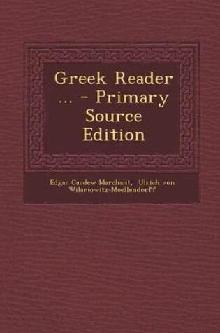 Cover of Greek Reader ...