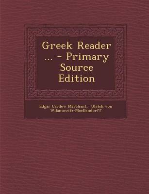 Book cover for Greek Reader ...