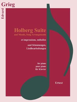 Book cover for Holberg Suite and Moods, Song Arrangements