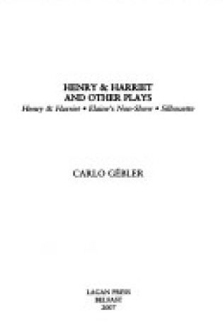 Cover of Henry and Harriet