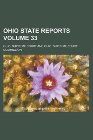 Cover of Ohio State Reports Volume 33