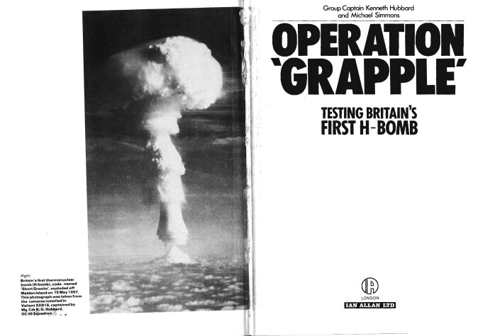 Book cover for Operation Grapple