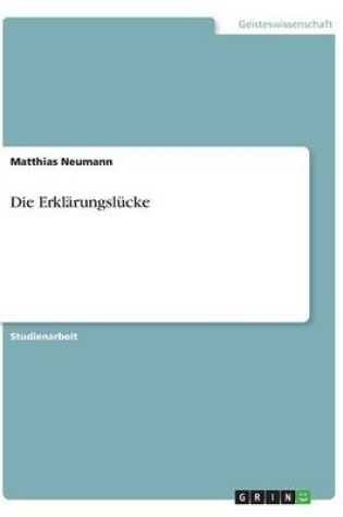 Cover of Die Erklarungslucke