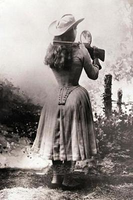 Book cover for Annie Oakley Shooting Over Her Shoulder Using a Hand Mirror Journal