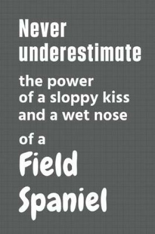 Cover of Never underestimate the power of a sloppy kiss and a wet nose of a Field Spaniel