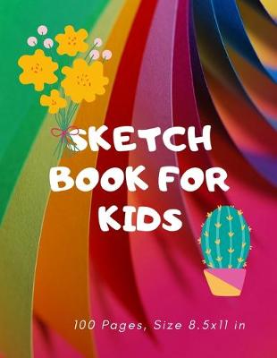 Book cover for sketch book for kids