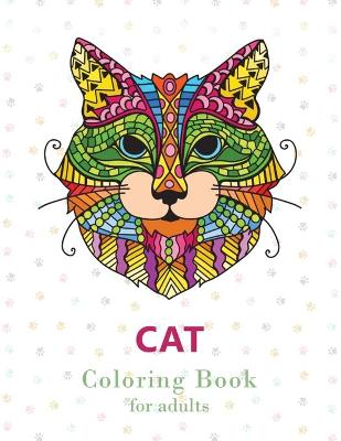 Book cover for Cat Coloring Book for Adults