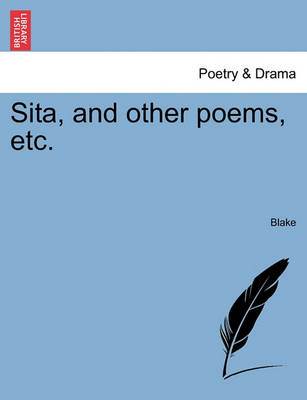 Book cover for Sita, and Other Poems, Etc.