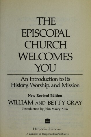 Cover of Episcopal Church Welcomes You