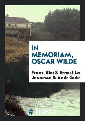 Book cover for In Memoriam, Oscar Wilde