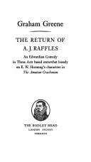 Book cover for The Return of A.J.Raffles