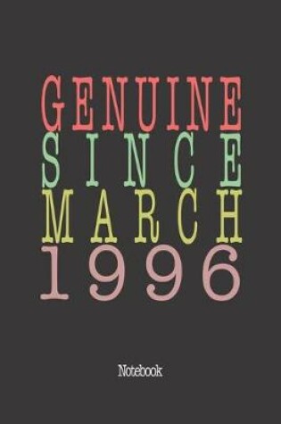 Cover of Genuine Since March 1996