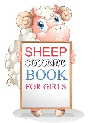 Book cover for Sheep Coloring Book For Girls