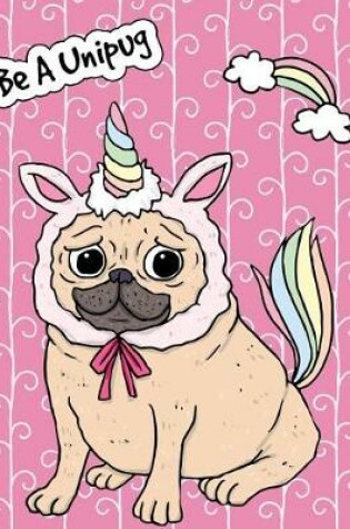 Cover of Big Fat Bullet Journal Notebook for Dog Lovers Unicorn Pug - Pink