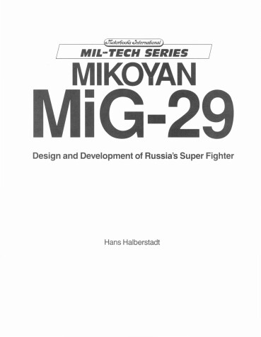 Book cover for Mikoyan MiG-29