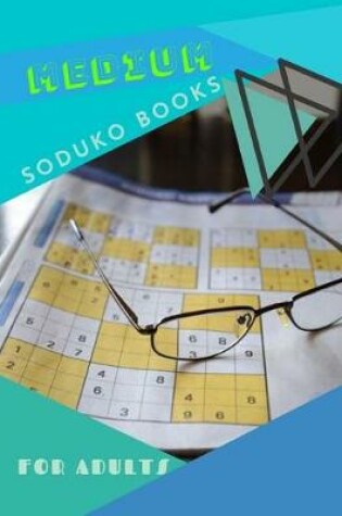 Cover of Medium Soduko Books For Adults