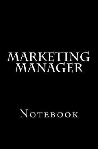 Cover of Marketing Manager