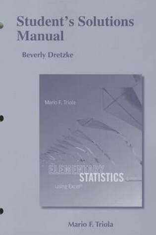 Cover of Student's Solutions Manual for Elementary Statistics Using Excel