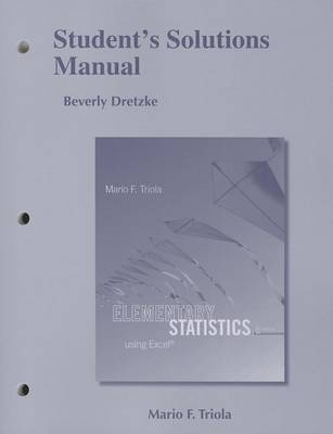 Book cover for Student's Solutions Manual for Elementary Statistics Using Excel