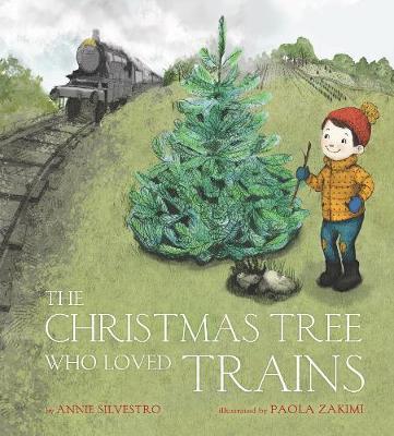 Book cover for The Christmas Tree Who Loved Trains