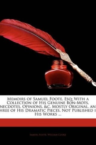 Cover of Memoirs of Samuel Foote, Esq