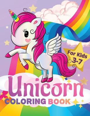 Book cover for Unicorn Coloring Book for Kids Ages 3-7