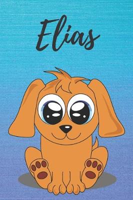 Book cover for Elias dog coloring book / notebook / journal / diary