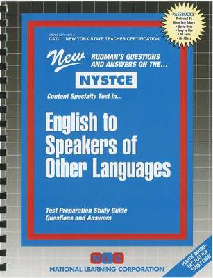 Book cover for English to Speakers of Other Languages