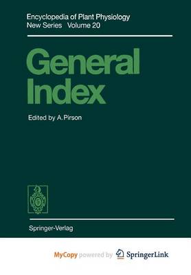 Book cover for General Index