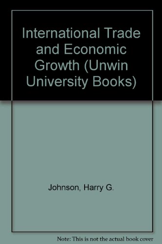 Book cover for International Trade and Economic Growth