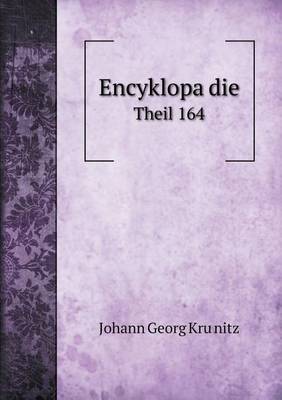 Book cover for Encyklopa&#776;die Theil 164