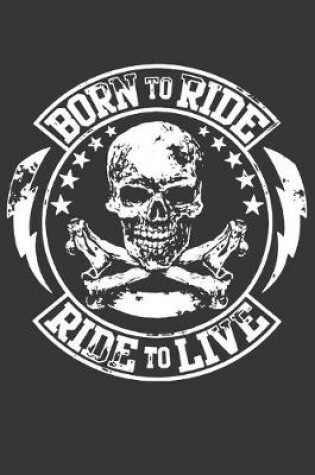 Cover of Notebook for Biker dirt bike motocross drag race born to ride