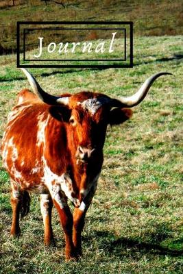 Cover of Texas Longhorn Cattle Steer Cow Lover Journal for Daily Thoughts Notebook Cute Diary for Outdoor People