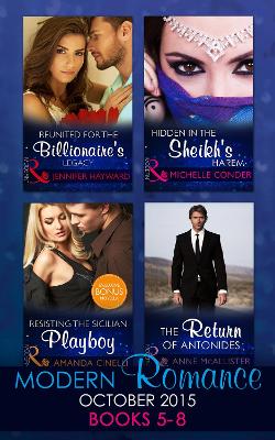 Book cover for Modern Romance October 2015 Books 5-8