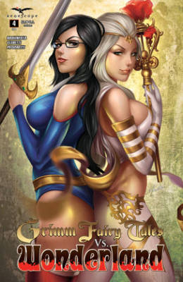 Book cover for Grimm Fairy Tales vs. Wonderland